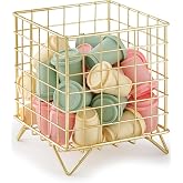 K Cup Holder, Coffee Pod Holder for Countertop, Gold, 5.3x5.3x6.3 Inch | Coffee Bar Organizer, K Cup Holders for Counter, Large Capacity Coffee Pods Organizer, for Kitchen Counter &amp; Office Desktop
