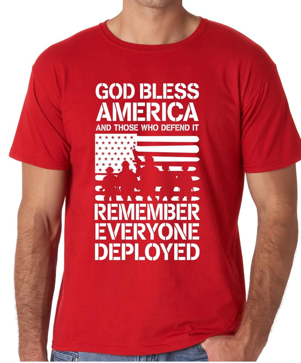 Red Friday Military Shirts Remember Everyone Deployed Support Our