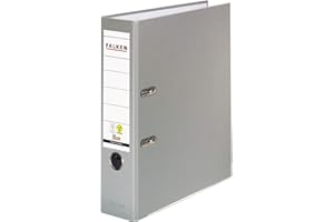 Falken polypropylene coloured ring binder, DIN A4 Wide grey