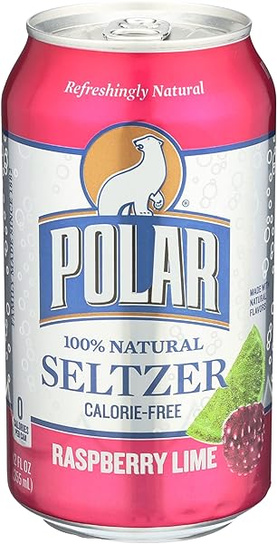 POLAR SELTZER WATER, RASPBERRY LIME, 12 FL OZ