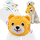 BABORUI Interactive Dog Toys Tiger, Jumping Squeaky Dog Toys with Recording and Music Modes, Rechargeable Moving Dog Chew Toys for Small/Medium/Large Dogs to Keep Them Busy(Tiger)