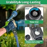 Geevon Garden Hose Water Flow Meter - Brass Inlet, IPX6 Waterproof view 8