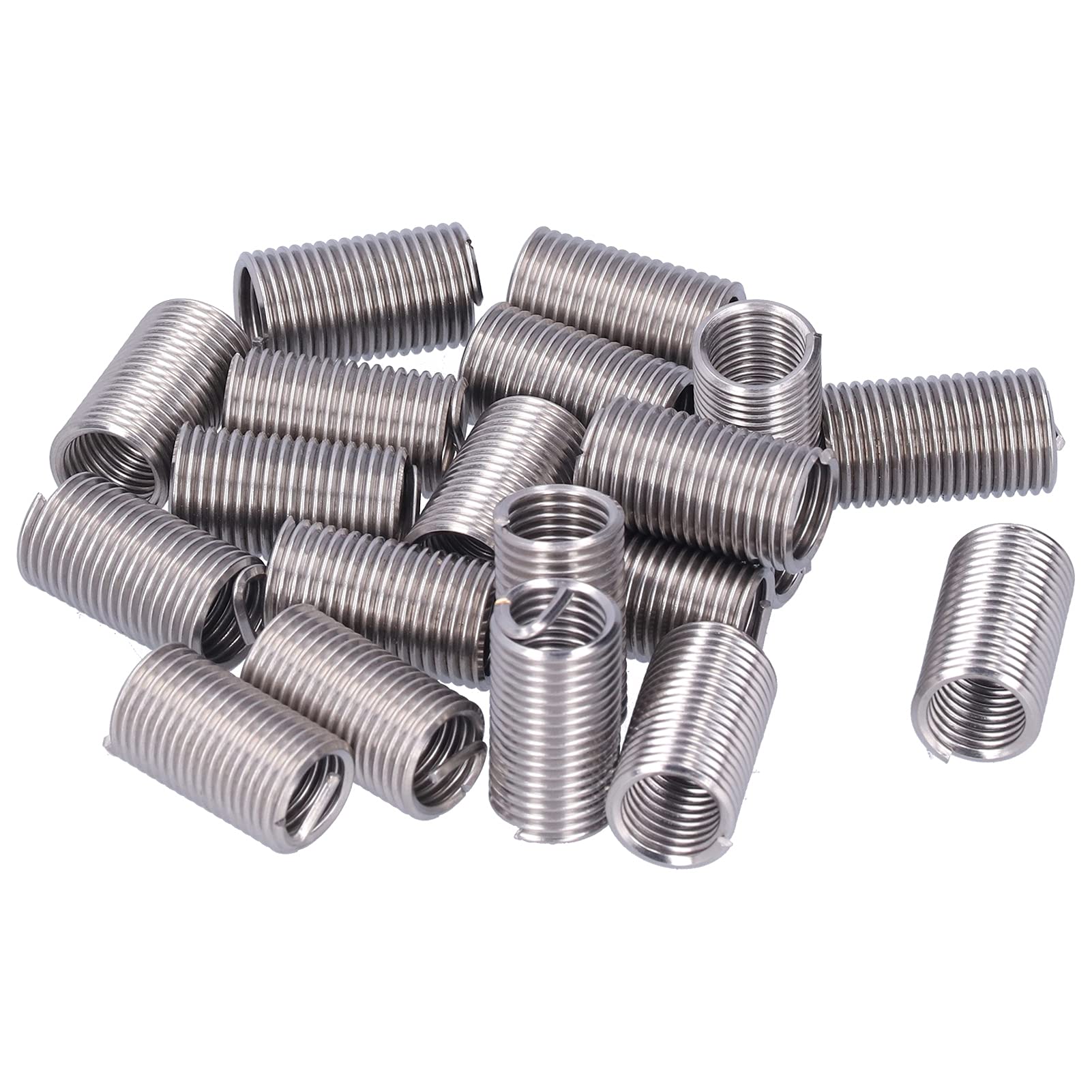 20Pcs M12 x 1.75 Thread Repair Kit, Helical Wire Thread Insert for Damaged Screw Hole Restoration