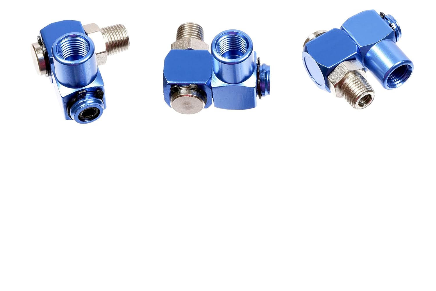 3 Pack 360 Degree Swivel Air Hose Connector 1/4" NPT, Air Tool