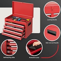 Goplus Tool Chest, 5 Drawers Rolling Tool Cabinet