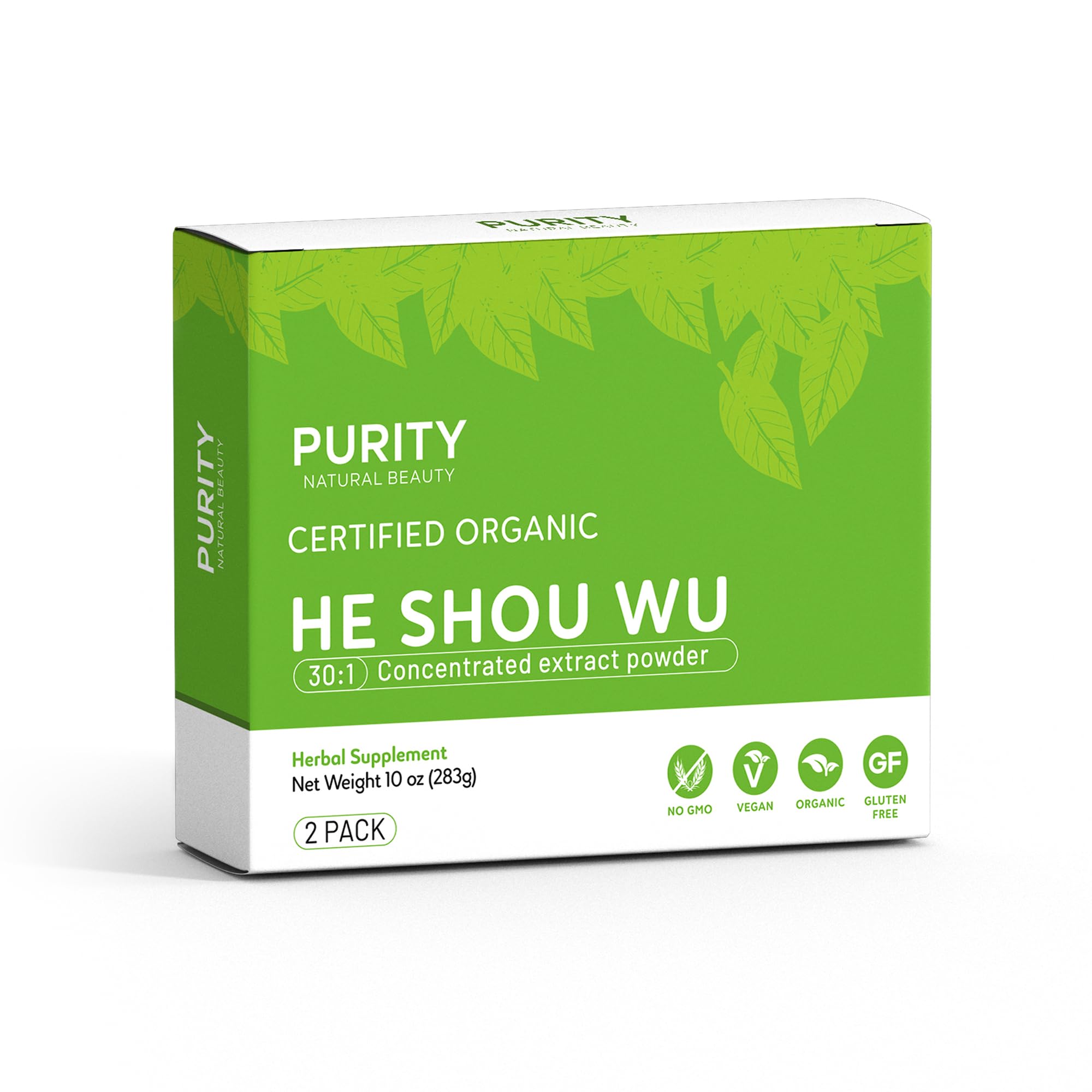 Certified Organic He Shou Wu - Large 5oz Bag of 30:1 Concentrated-Fo-ti - Organic Foti Extract- Fo ti He Shou Wu Organic-Plus Free Bamboo Spoon