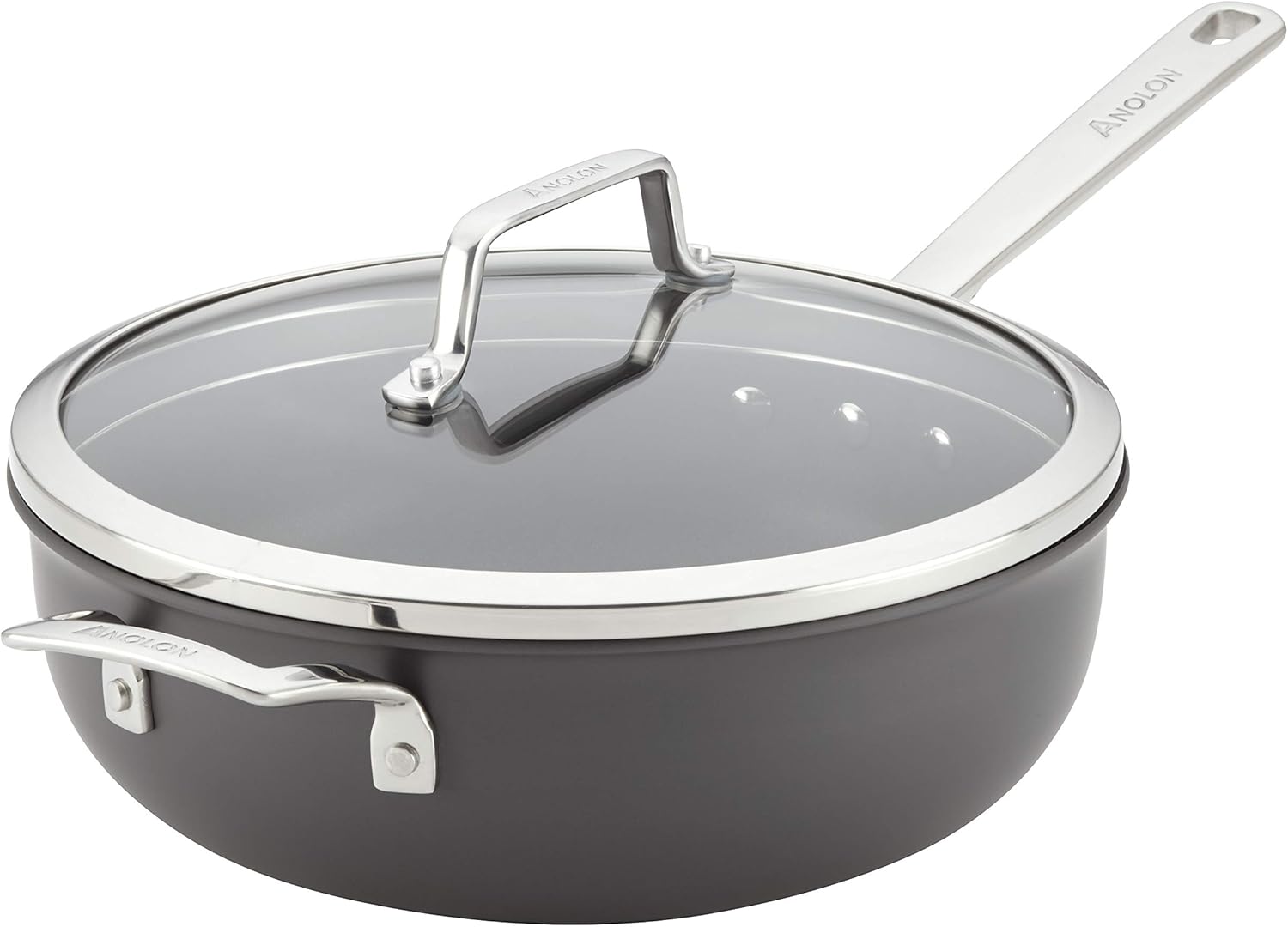 Anolon Authority HardAnodized Nonstick 4Quart Covered Chef's Pan with
