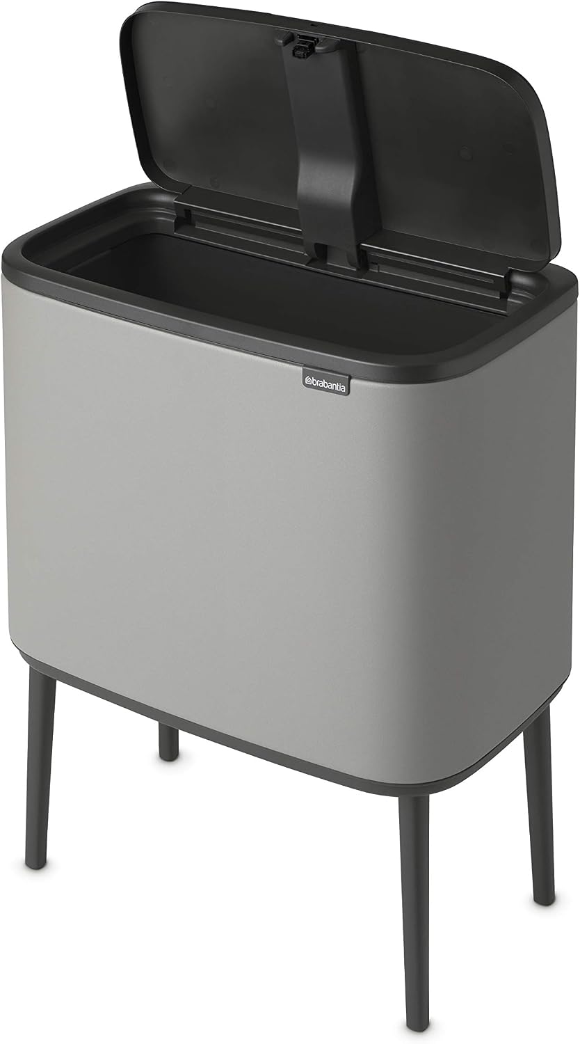Brabantia Bo Touch Bin - 36L Inner Bucket (Mineral Concrete Grey) Waste Kitchen Bin - Soft-touch, 1 inner bucket: 1 x 36 L - Image 4