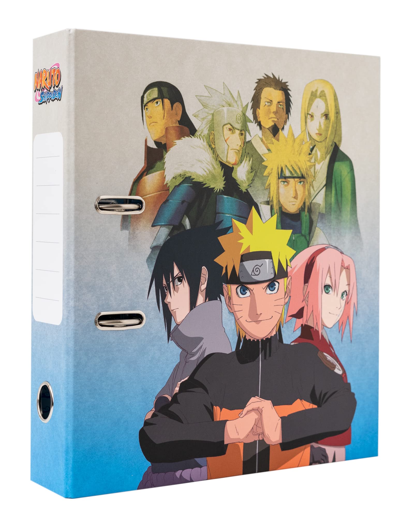 Grupo Erik Lever Arch File - Naruto Shippuden Manga | File Organiser 11 x 12.6 inches - 28 x 32 cm Folders for Paperwork A4, Ring Binder A4 | Naruto Manga Gifts