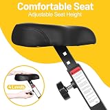 EVOLAND 265LBS Foldable Exercise Bike with LCD Display 8 Resistance Levels view 3