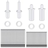 Jetec 85 Pieces Plantation Shutter Repair Staples Pins,Mixed Sizes | Replacement Parts for Window Louvers, Pins and Staples Included, Mixed Sizes Fit Plantation Shutters, Easy DIY Fix