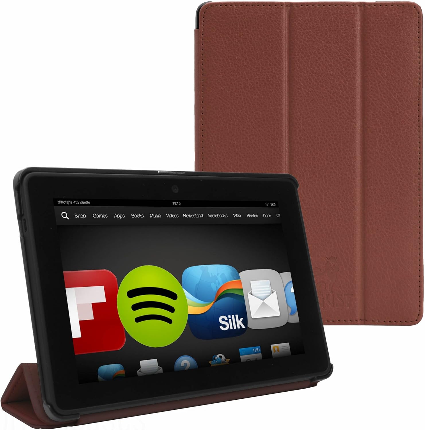 Kindle Fire HDX 7" Smart Case Cover BROWN Electronics