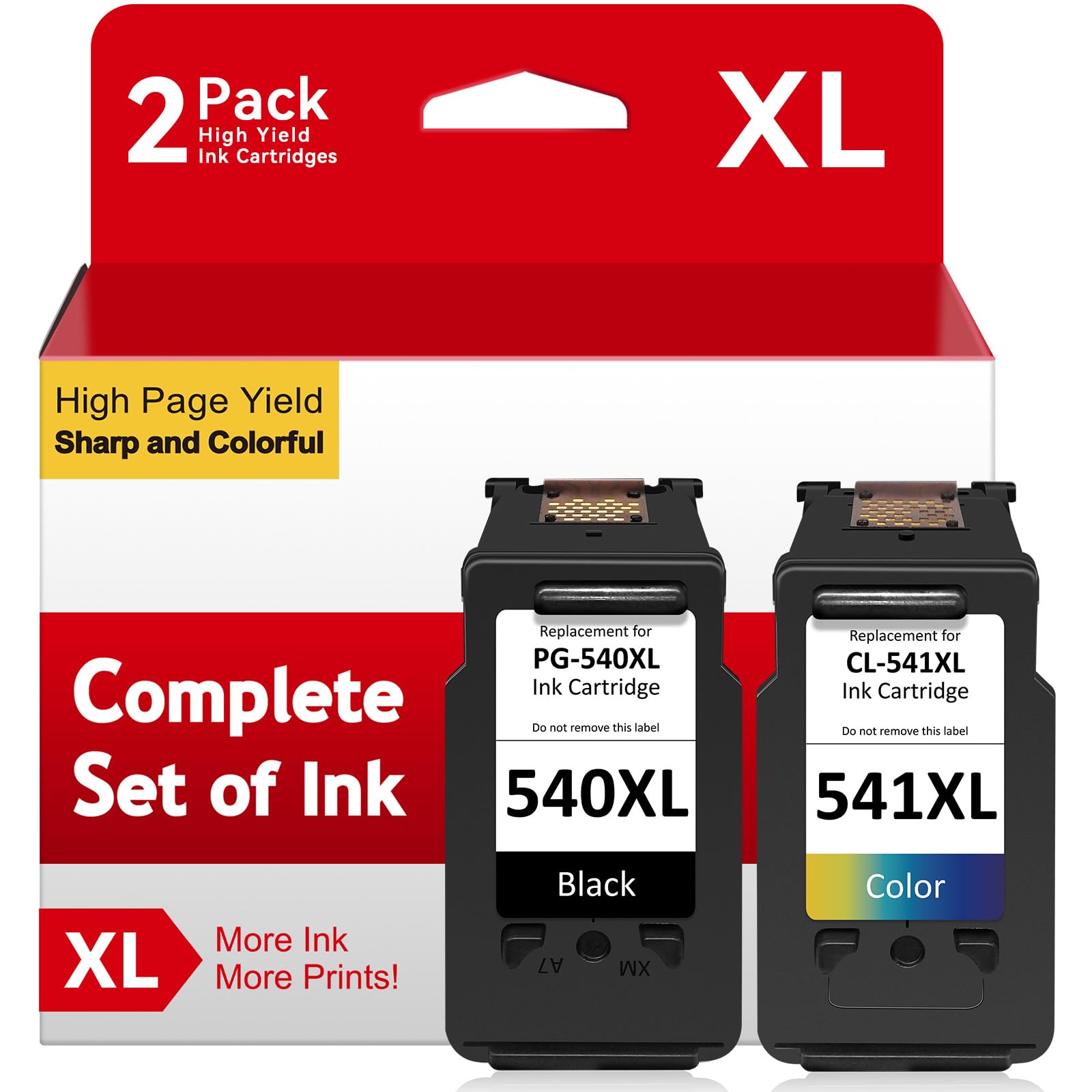 540 and 541 Ink Cartridges, ATOPINK Printer Ink 540 541 Replacement for Canon 540 and 541 Ink Cartridges, PG-540 Black CL-541 Colour, for Pixma TS5150 TS5151, MG3550 MG3650 MG3650s MG3200 MG3600 MX475