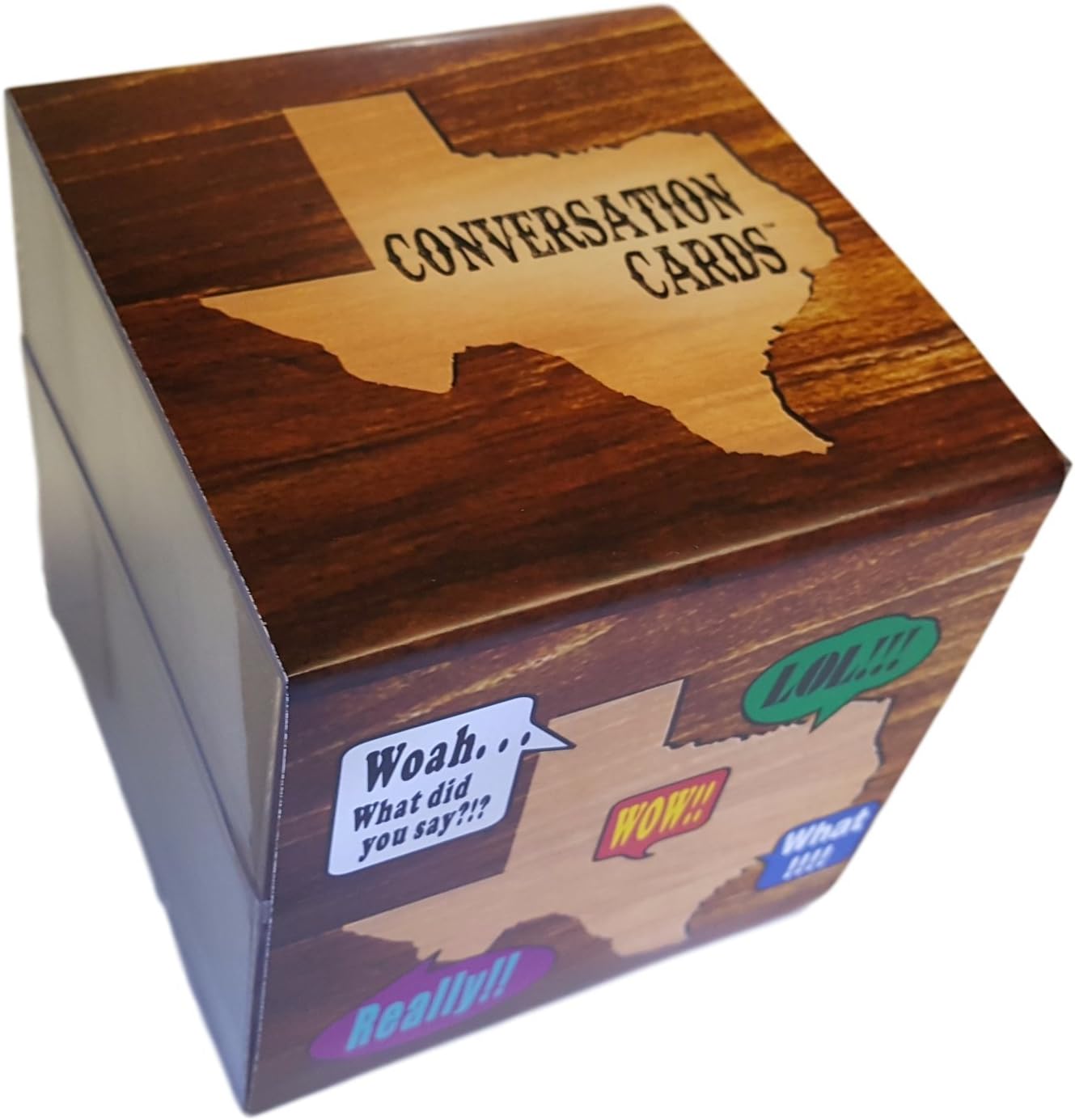 Conversation Cards (Texas Version) - A Big Texas Chat Pack of Conversation Starters Joined with Fun, Secret Facts and Trivia about Texas USA - Topics for any Table