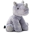The Petting Zoo Rhino Stuffed Animal, Gifts for Kids, Wild Onez Zoo Animals, Rhino Plush Toy 9 inches