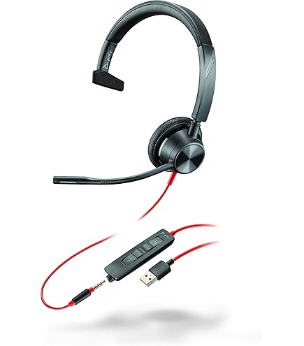 Amazon.com: Poly Blackwire 3325 Wired Headset (Plantronics