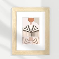 LaVie Home 8x10 Picture Frame Beige Oak Wood Poster