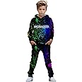 unspeakable merch for kids ages 5-14, Comfortable Spring/Autumn Wear! Comfy Regular Fit Hoodie Top And Sweatpants Set,