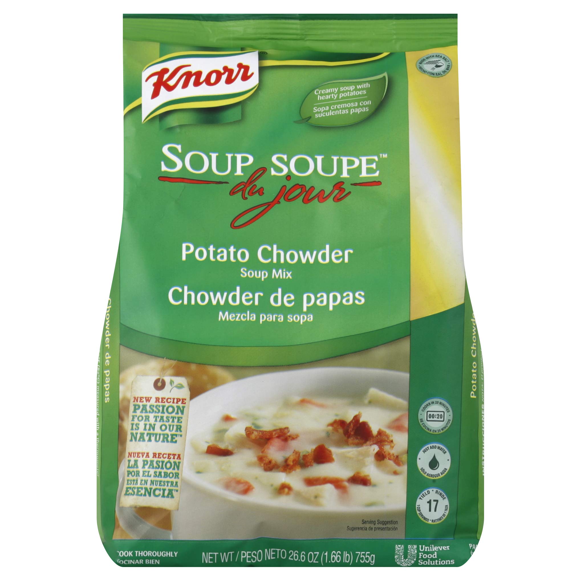 Knorr Soup du Jour Mix Broccoli Cheese 21 oz, Pack of 4