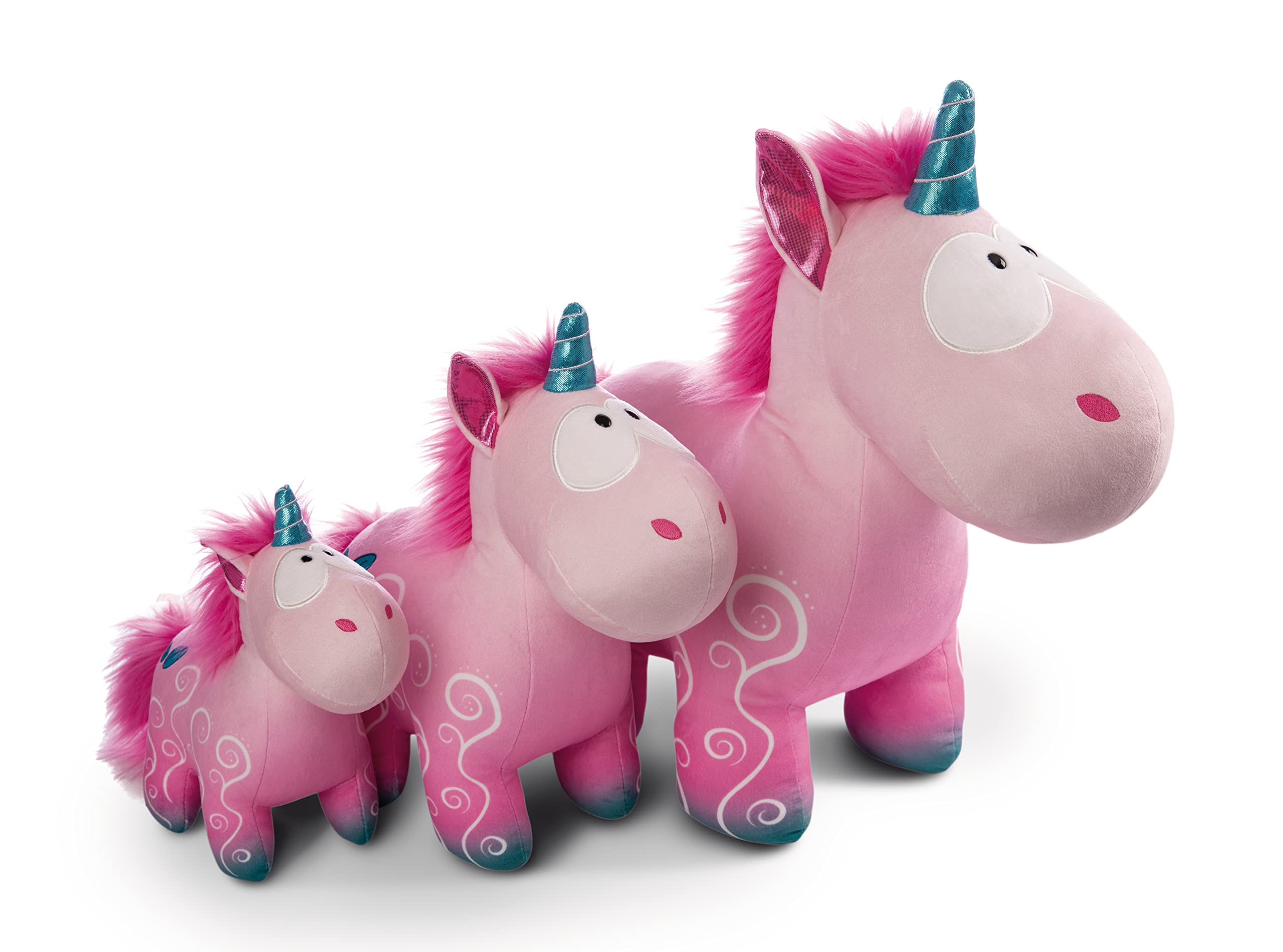 NICI Kuscheltier Einhorn Midnight Floral 22 cm – Stofftier aus weichem Plüsch zum Kuscheln und Spielen, Plüschtier für Kinder & Erwachsene, 49106, tolle Geschenkidee, pink 7