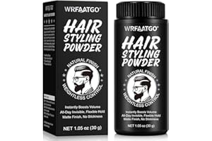 Hair Styling Powder, Volumizing & Texture Powder for Men and Women & All Hair Types, All-Day Invisible Hold, Matte Finish and