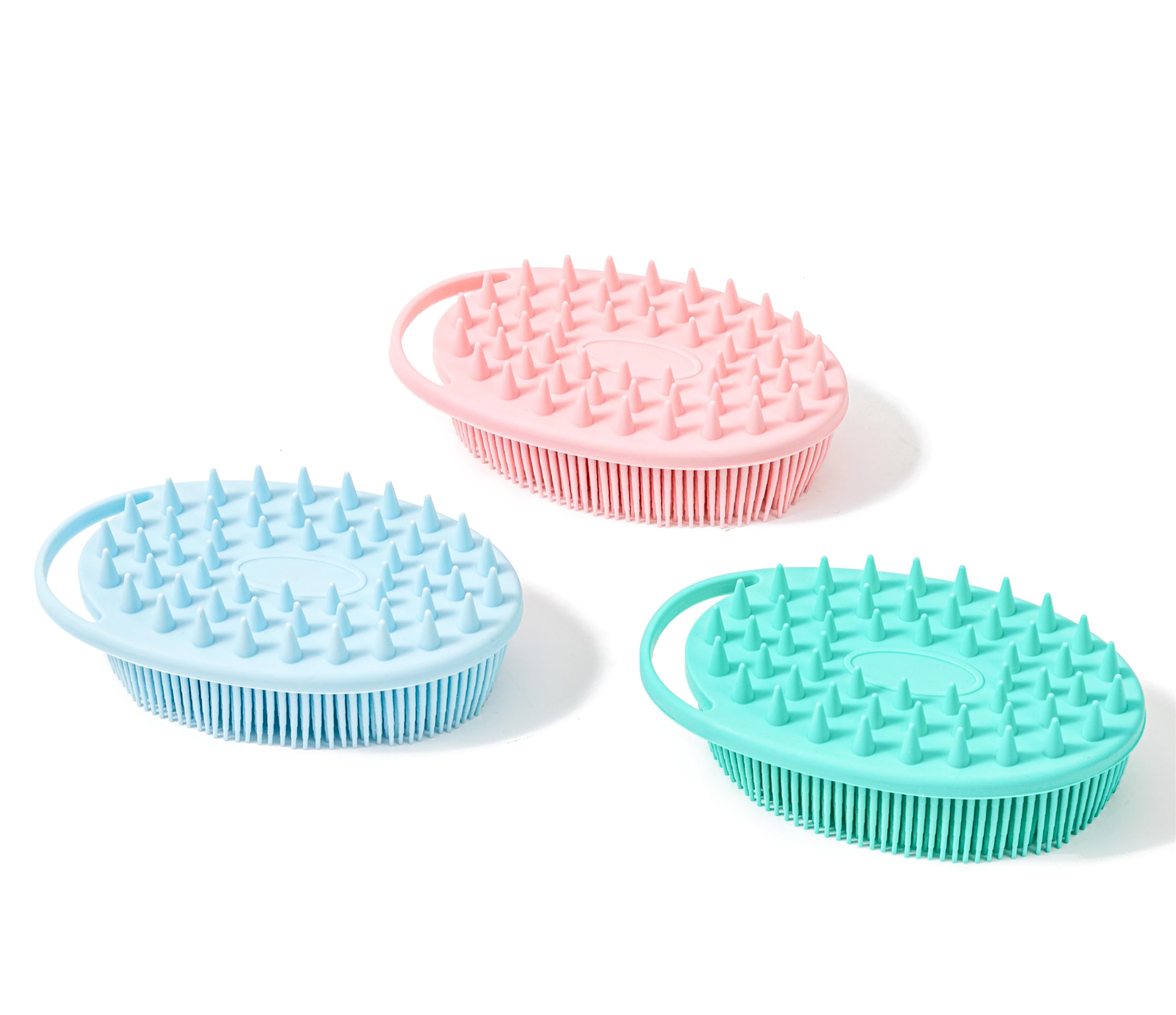 Premium Sensory Brush for Kids or Autism,Soft Silicone Body Scrubber,2 in 1 Sensory Room Occupational Therapy Brushes,Silicone Loofah,Pet Shower Brush Bath Brush Shampoo Brush