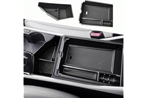 HGWEI 2 Pack Center Console Organizer Compatible with 2023-2026 Kia Sportage Hybrid/Plug-in Hybrid Middle Armrest Storage Box