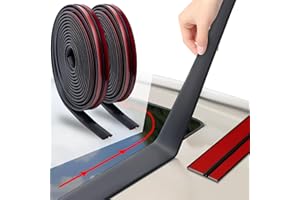 GDLIN Sunroof Seal Car Windshield Seal Strip, Car Windshield Weather Strip 2 Pieces, Rubber Weather Stripping Trim Sunroof Seal for Car Truck Automotive Front Rear Windshield (0.55In+0.75In,22FT）