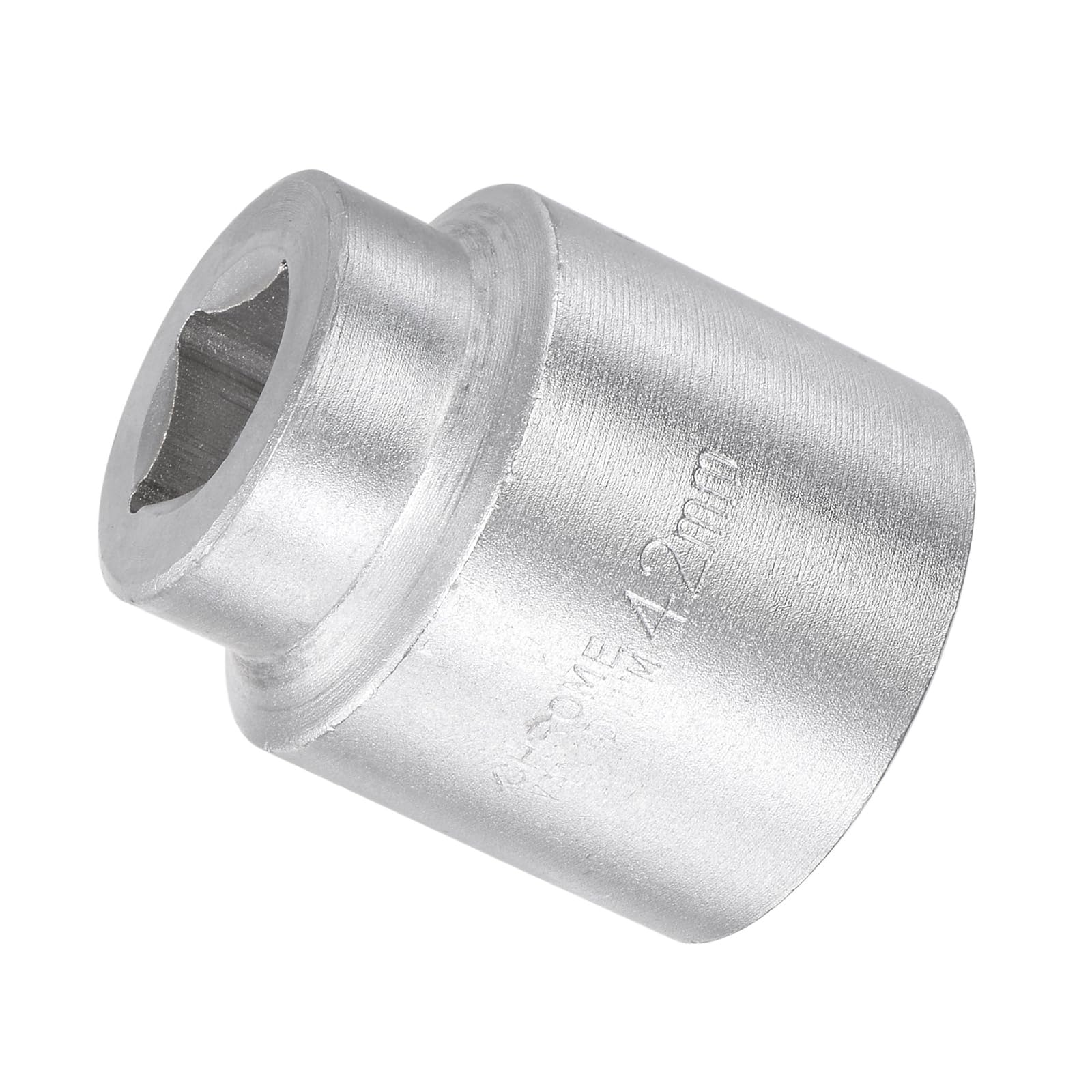 CoCud 12-Point Impact Socket, 3/4" Square Drive 42mm Socket, 45# Steel Radiused Corner Design Standard Impact Socket - (Application: for General Repairs)