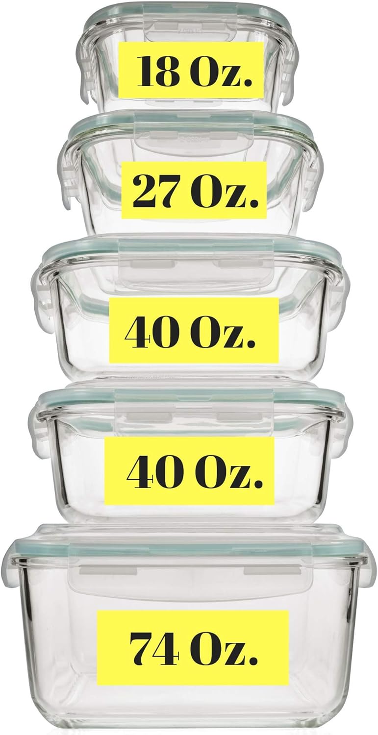 Razab HomeGoods Extra Large & Assorted sizes Glass Food Storage