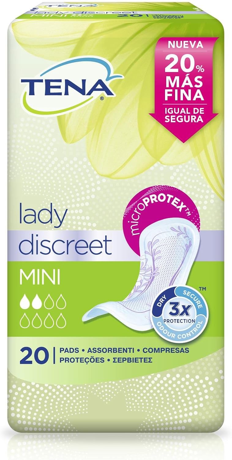 Tena Lady Mini Magic | Protège-slip anatomique | Sen'Up Conditionnement 6 paquets de 34 protections