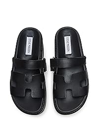 Steve Madden Women's Bigmayven Wedge Sandal, Black