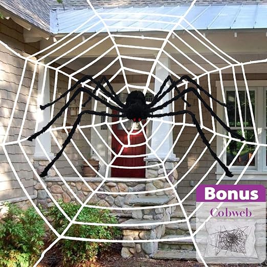 Amazon Com Pawliss Halloween Decorations 11 8 Feet Round Spider