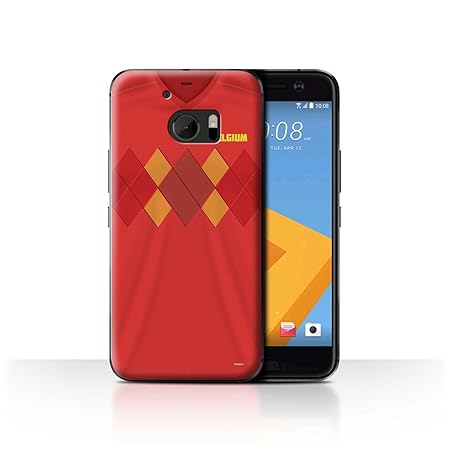 Stuff4® Hülle/Case für HTC 10/One M10 (2016) / Belgien/Belgisch Muster/Weltmeisterschaft 2018 Fußball Trikot Kollektion