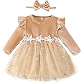 Toddler Baby Girl Dress Infant Girl Clothes Outfits Tulle Dresses Princess Wedding Dress for Baby Girls 3M to 3 Year