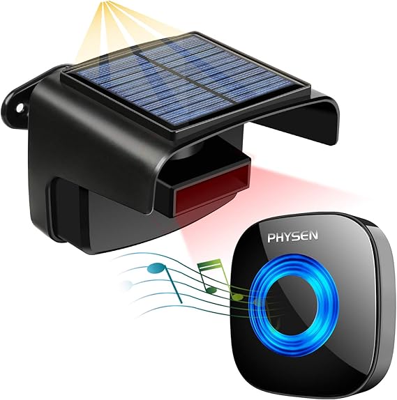 Driveway Alarm,PHYSEN Wireless Driveway Security Alert System,1 Outdoor