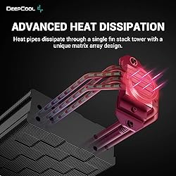 DeepCool AK400 ZERO DARK PLUS CPU Air Cooler 220w