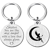 MXRSDF Sister Gifts from Brother, Sister Keychain for Mothers Day Gradution Christmas, Sis Birthday Keychain