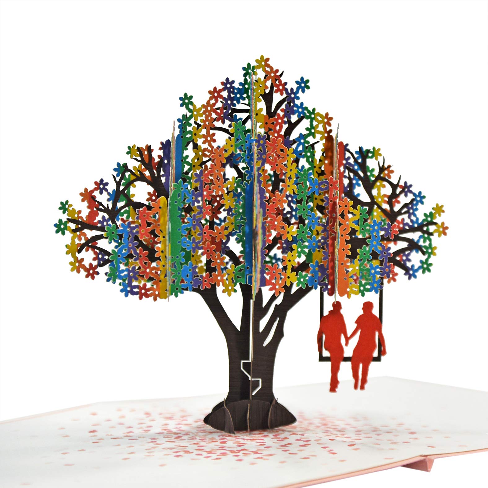 CUTPOPUP LGBT Couple Card, 3D Anniversary Card Pop Up (LGBT Gay Heart Tree) UK