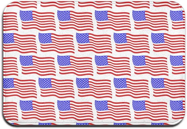 Amazon Com Non Slip Doormat Absorbent Floor Mat Entrance Indoor Outdoor Front Door Mat Patriots Usa Flag Garden Outdoor