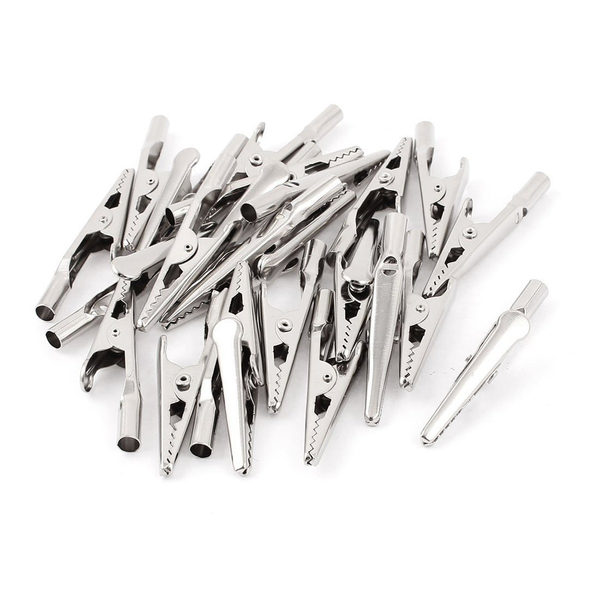 25 pcs plata tono metal Alligator Clip cocodrilo abrazaderas Amazon.es