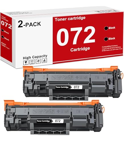 Amazon.com: TCT 072 Compatible Black Toner Cartridge for Canon 072