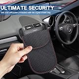 Jsdoin Keyless Entry Car Key Faraday Box with Pouch Shielding Fiber 6-8 Keys view 7