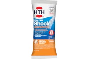 HTH 52035 Swimming Pool Care Shock Advanced, Swimming Pool Chemical, Cal Hypo Formula, 1lb