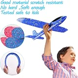 Highttoy Foam Glider Planes 2 Pieces Hand Launched Outdoor Flying Toys Blue Red view 5