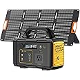 Solar Generator 293Wh Portable Power Station with Solar Panel Included, Solar Powered Generator Lithium Battery with 120V AC Outlet for RV Camping Outdoor Hiking Home Emergency Backup