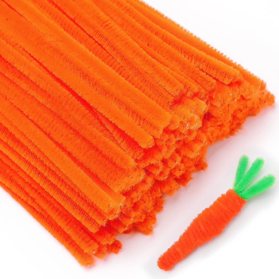Eppingwin 200pcs Pipe Cleaners, Orange Pipe