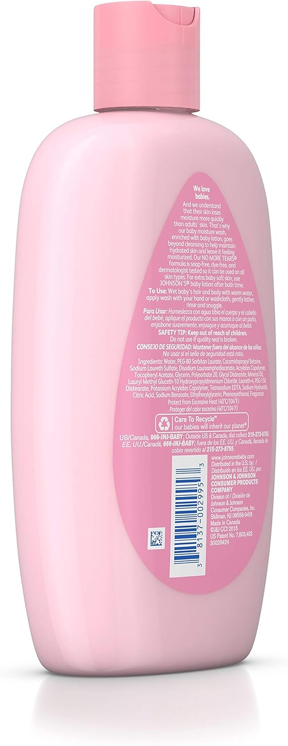 Johnson's Baby Moisture Care Wash With Lotion, 15 Oz.: Health & Personal Care
