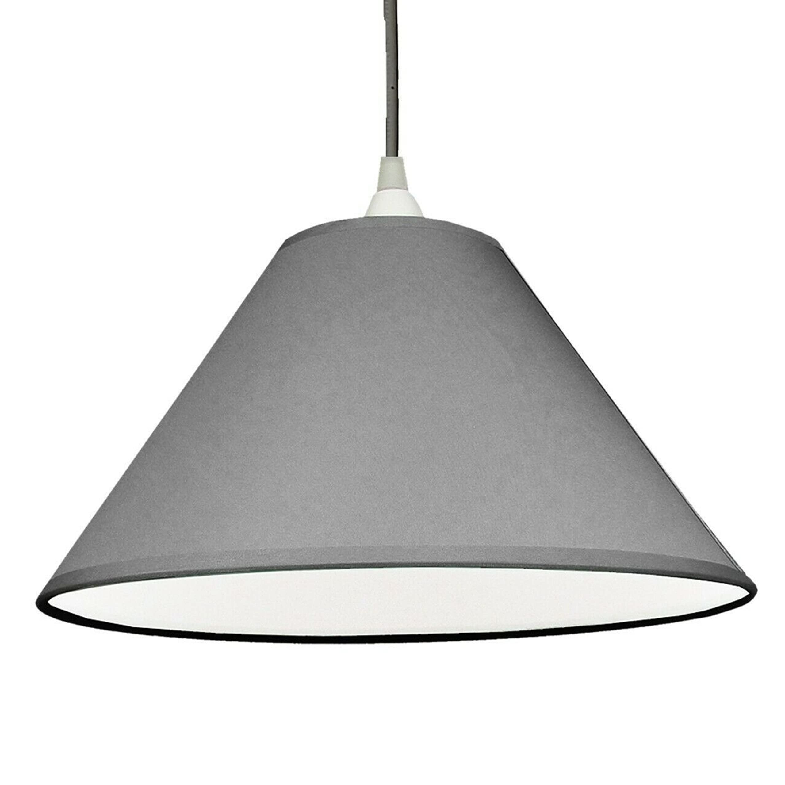 10 Inch Linen Tapered Edge Coolie (Grey)