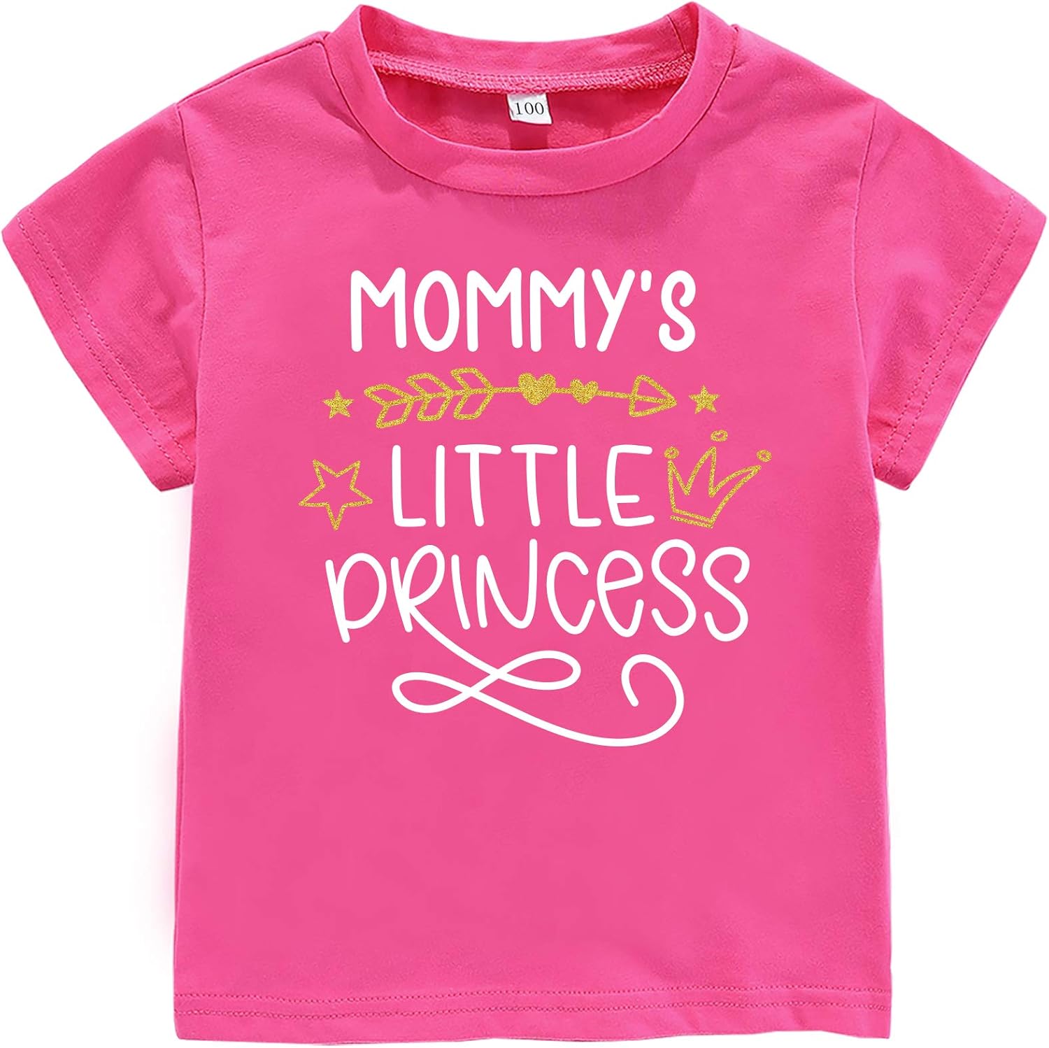 WINZIK Mommy’s Little Princess Shirt for Baby Girls Funny Daughter T